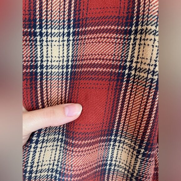 Imogene + Willie Ellie Button Down Shirt red plaid sz XS - Picture 4 of 6